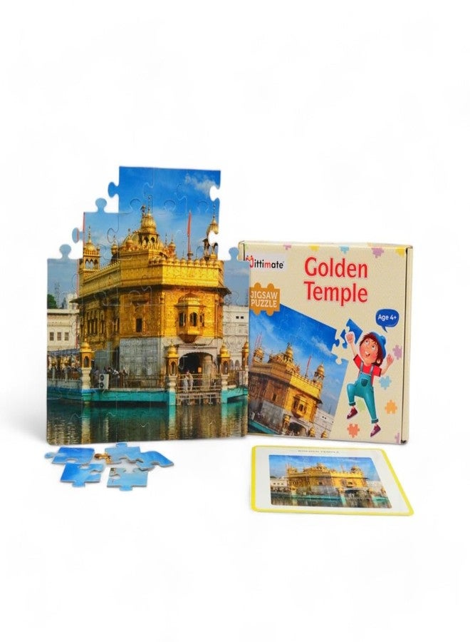 Mittimate 36-Piece Golden Temple Jigsaw Puzzle for Kids 4+ | Enhances Imagination, Coordination, and Patience for Focus and Memory Development - Image 1